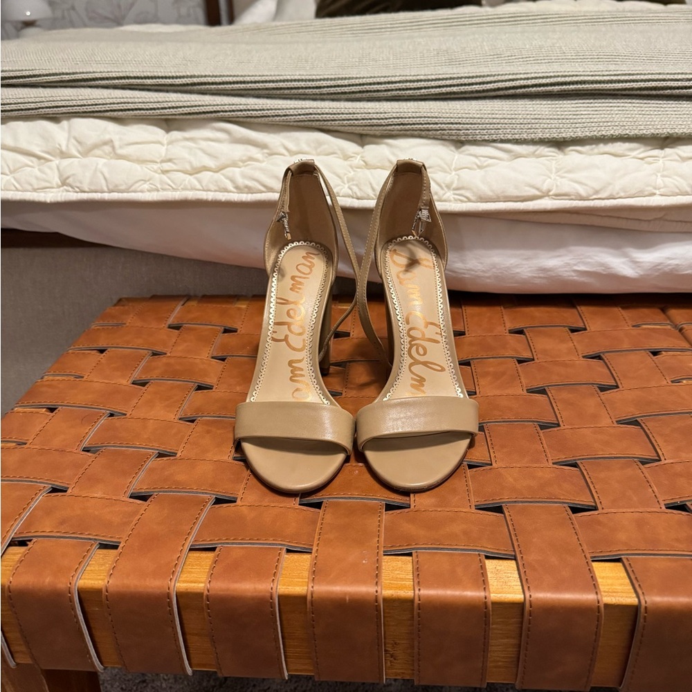 Sam Edelman Beige Heeled Sandals